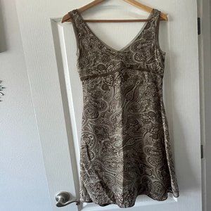 Gap Brown and White Paisley Dress, size 2